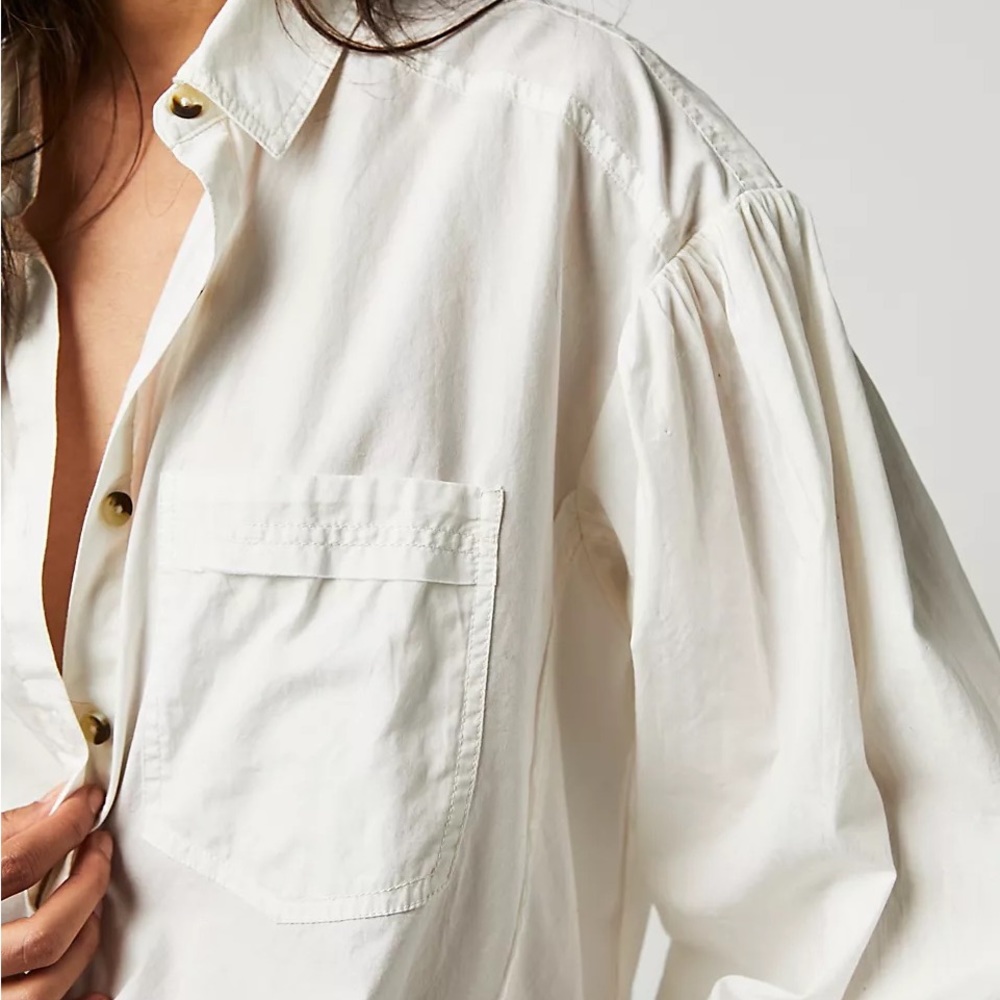 ✨HPx2✨ NWTS FP POPLIN TOP (M) - Picture 3 of 11